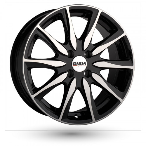 Disla Raptor W7.5 R17 PCD4x108 ET40 DIA67.1 Black Diamond